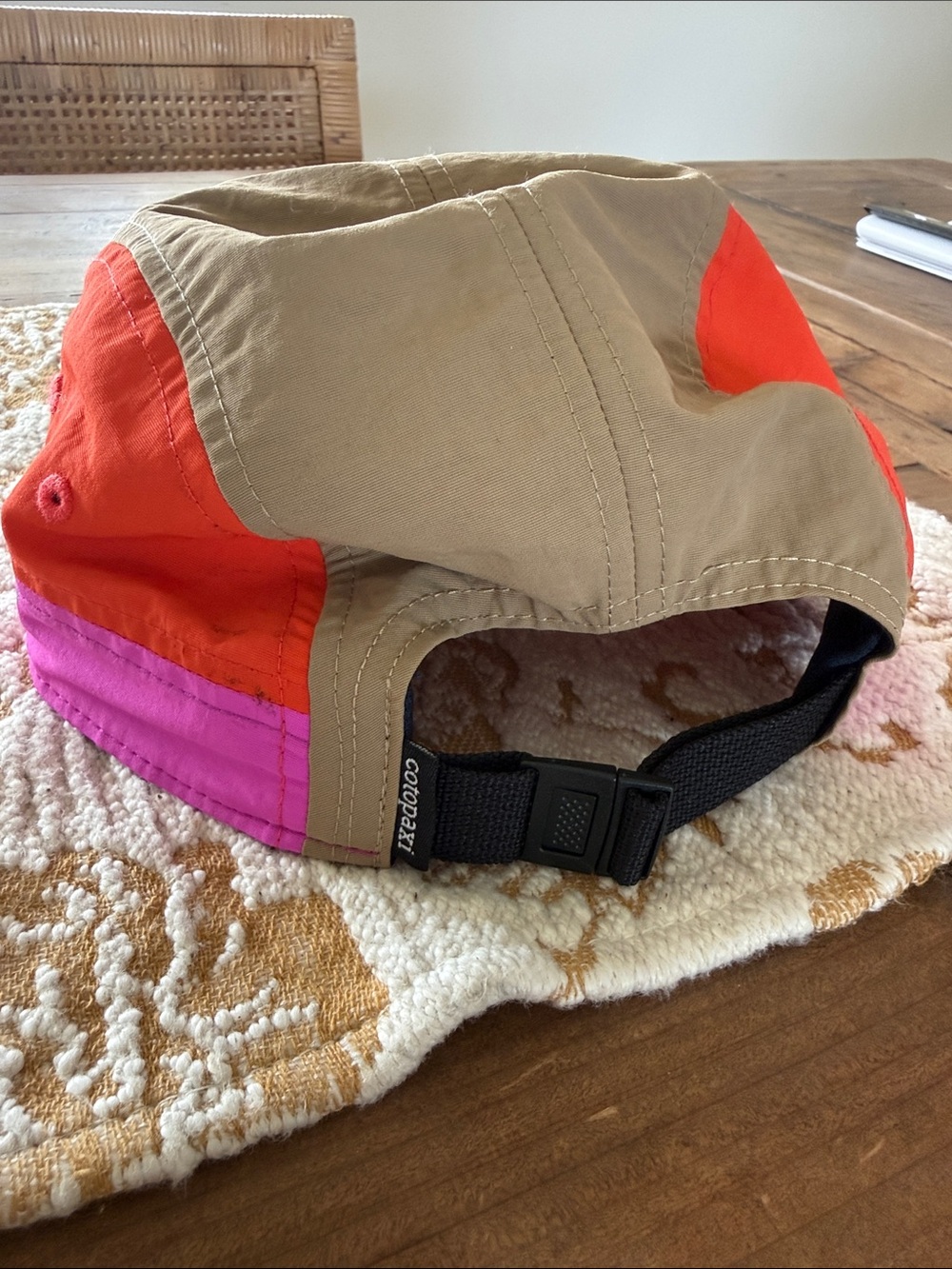 cotopaxi Colorblock Five-Panel Hat in Green, Pink, Olive, Red, Purple - Picture 2 of 4
